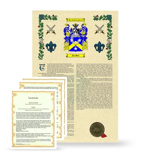 Au clerc Armorial History and Symbolism package